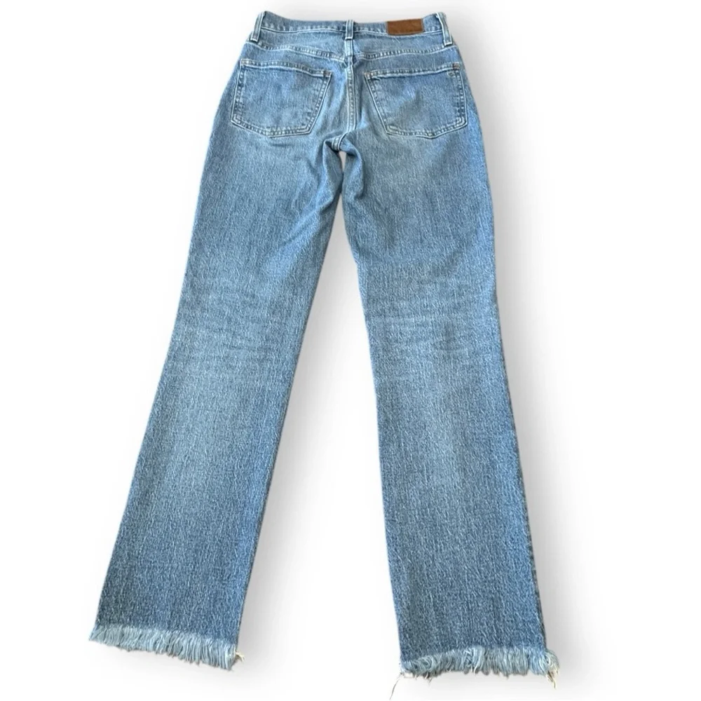 Madewell The Perfect Vintage Jean Denim Straight Leg Raw Hem Women’s Size 26 - Picture 2 of 11